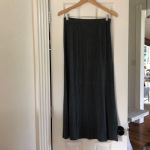 Dark gray maxi skirt